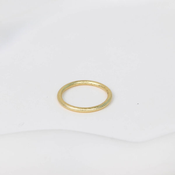 Chris April in stock 925 sterling silver gold plated custom vermeil matte thin  stacking knuckle ring sets - Image 3