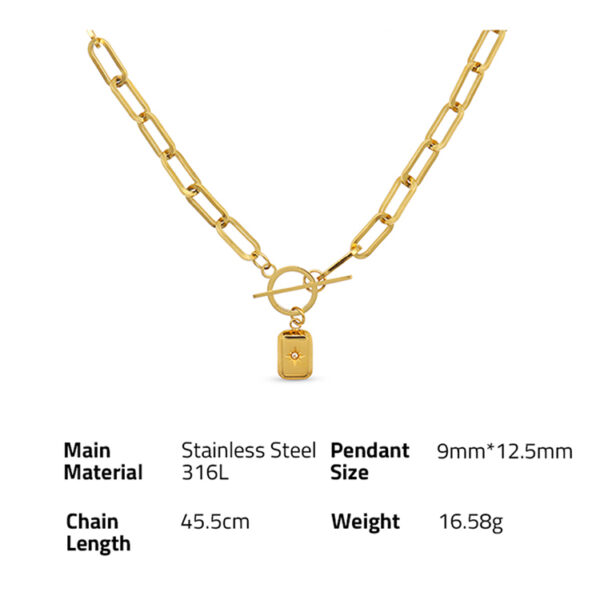 Chris April wholesale 316L stainless steel gold plated luxury elegant women bridal wedding necklace and bracelet jewelry set - Image 6