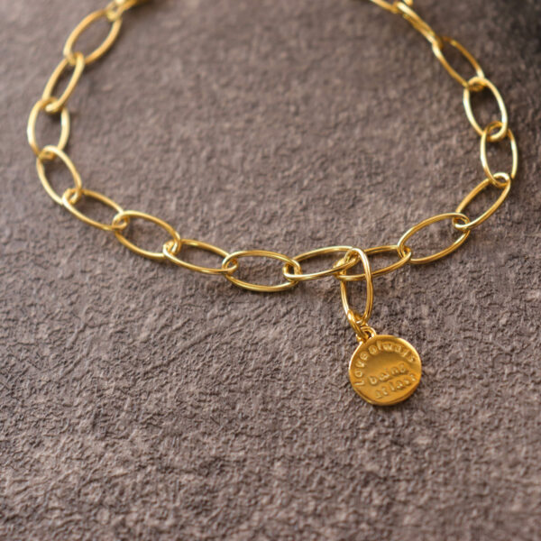 Chris April in stock 925 sterling silver 18k gold plated custom vermeil  cuban link foot jewelry anklet - Image 4