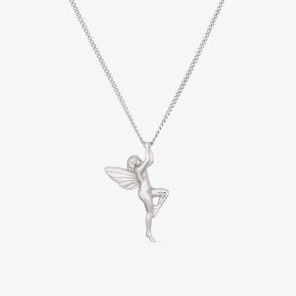 Chris April silver plated 925 sterling silver angel elf pendant necklace - Image 6