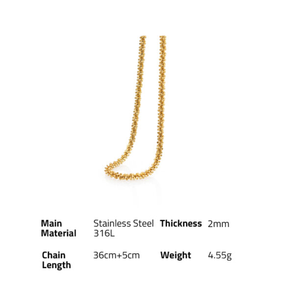 Chris April In stock 316L stainless steel simple PVD gold plated personalized twinkle star chain necklace - Image 6