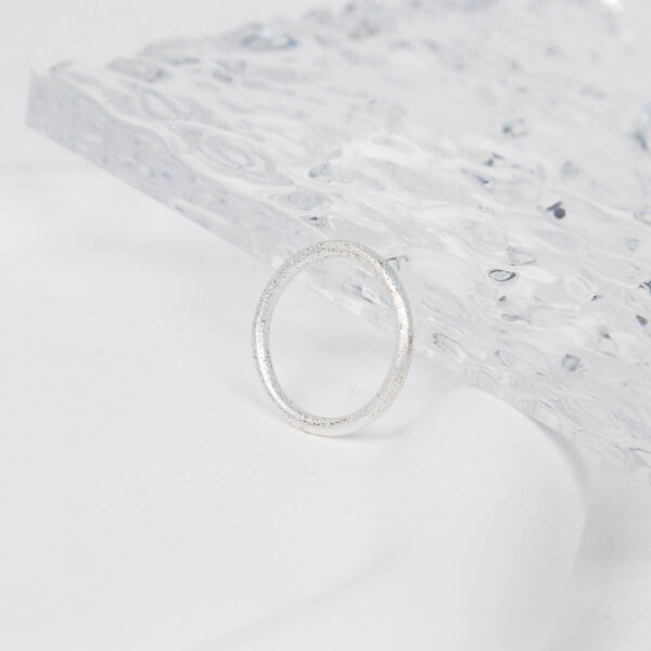 Chris April in stock 925 sterling silver gold plated custom vermeil matte thin  stacking knuckle ring sets - Image 5