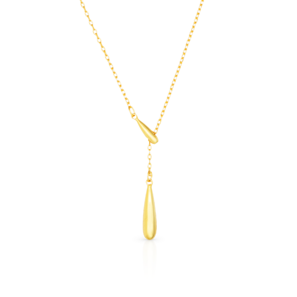 Chris April gold plated 925 sterling silver water drop necklace - Image 6