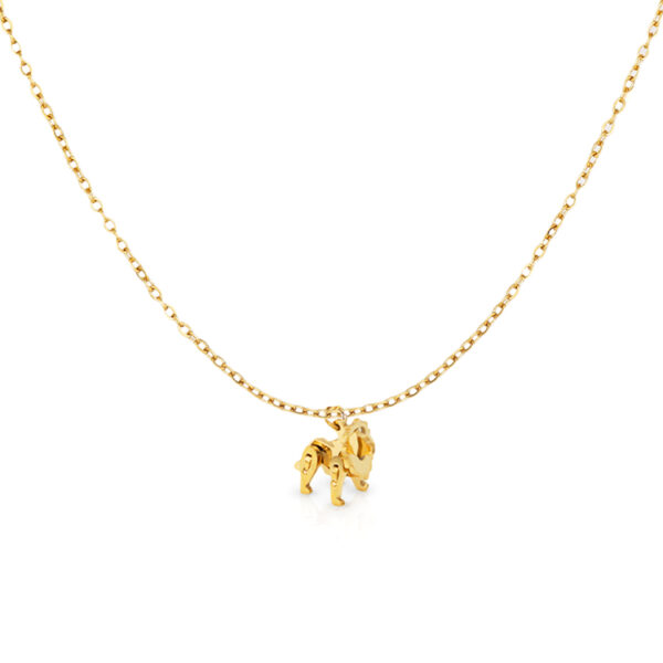 Chris April 316L stainless steel gold plated animal necklace pendant for men - Image 5