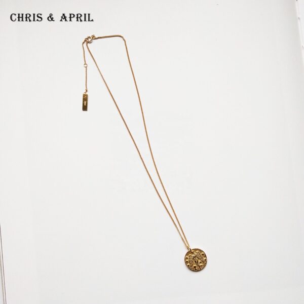 gold plated vermeil zodiac sign necklace - Image 5