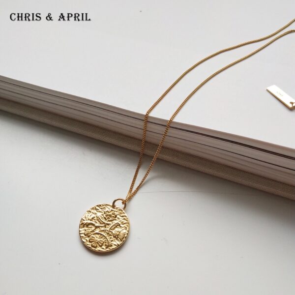 gold plated vermeil zodiac sign necklace - Image 3