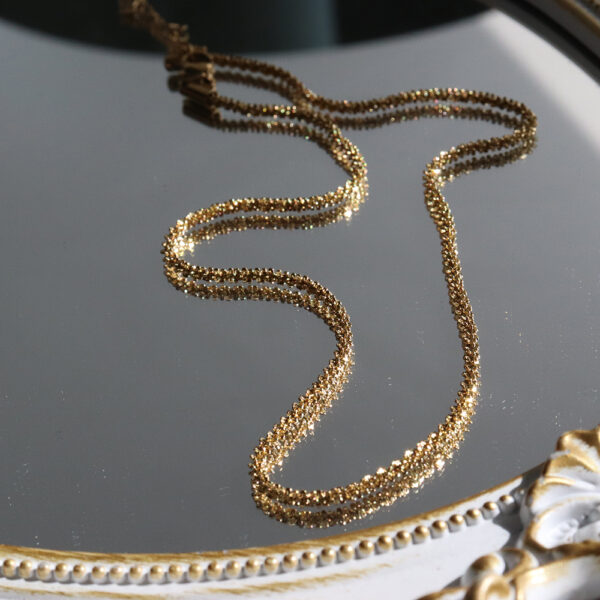 Chris April In stock 316L stainless steel simple PVD gold plated personalized twinkle star chain necklace - Image 4