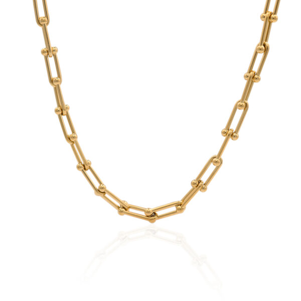 Chris April In stock 316L stainless steel simple PVD gold plated fine jewelry necklaces - Image 3