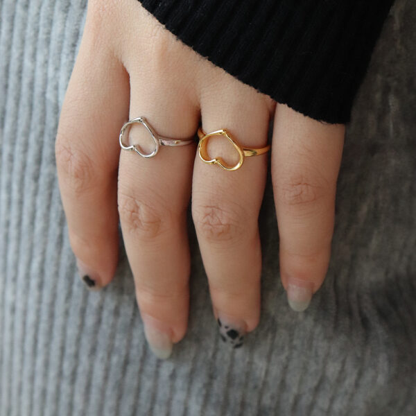 Chris April In stock 925 sterling silver 18k gold plated simple design Ball signet rings - Image 5